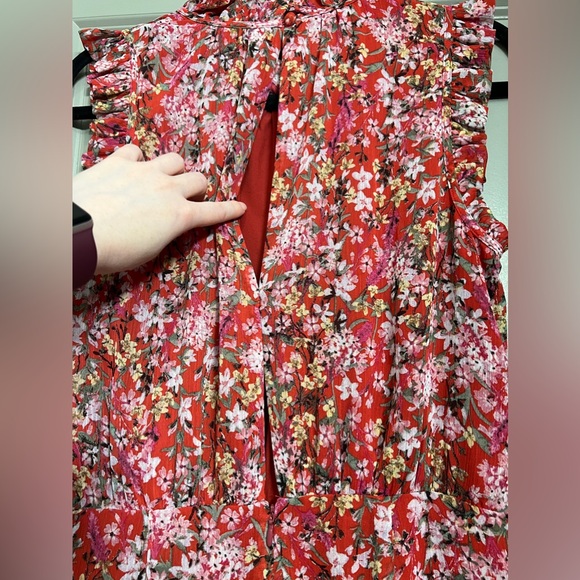 Anthropologie Ali & Jay Troubadour Red Floral Jumpsuit | Size Medium - Picture 8 of 12